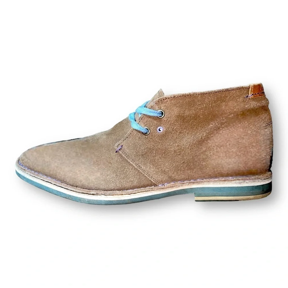 ? TED BAKER London Abdon 2‎ Soft Blue Suede Ankle Boots | Size 10 TED BAKER London Mens Abdon 2 Soft Blue Suede Ankle Boots  main image 4